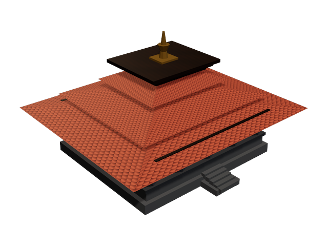 Rumah Joglo — model 3D